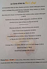 Restaurant Le Bee's Cafe menu
