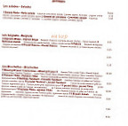 LE PALAIS INDIEN menu