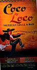 Coco Loco menu