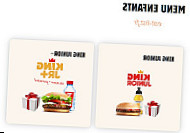 Burger King menu