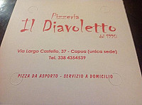 Il Diavoletto menu