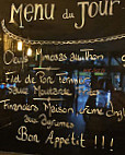 Le Saint Maurice menu