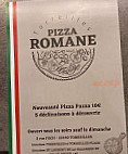 Pizza Romane menu