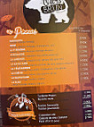 L'ours Brun menu