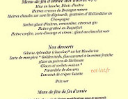 Autogrill Cote France menu