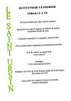 Le Saint Ursin menu