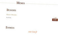 Les Deux Freres menu