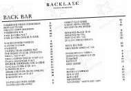 Backlane Street Food menu