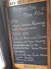 Au Café De L'univers menu
