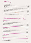 Petit Bangkok menu