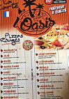 L'oasis menu
