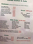 Corner Market And Cafe menu