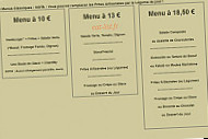 RESTAURANT le 613 menu
