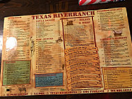 Texas River Ranch menu