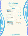 Le Ruisseau Gourmand menu