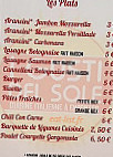 I Gusti Del Sole menu