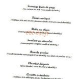 Les Gourmandines Carte