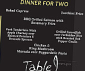 Table 9 menu