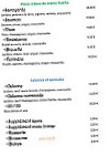 Le Mûr à Pizza's menu