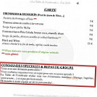 La Table De Fontfroide menu