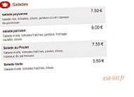 F Et L Burger menu
