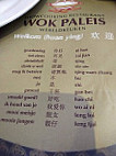 Wokpaleis Wereldkeuken menu