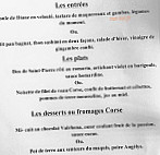 Restaurant l'Antigu menu
