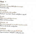 La Rose de France menu