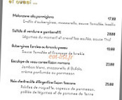 Chez Laurent menu