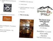 The Granite Grind menu