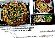 Pizzamarion menu