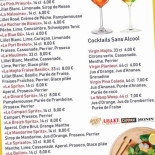 Woop Beach Speisekarte