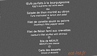 Le Caveau menu