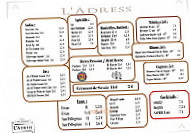 L' Adress menu
