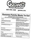 Gusanoz Powerhouse menu