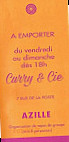 Curry & Cie menu