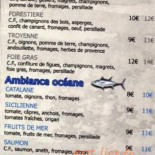 Ambiance Pizza 31 Carta