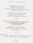 Anne De Bretagne menu