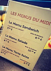 La Bucherie menu