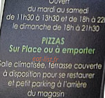 Pizza Des Lys menu