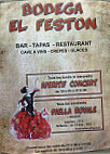 Bodega El Feston menu