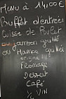 Le Relais De Francueil menu