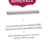 La Fontaine Minérale Carta