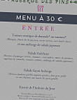 Auberge Des Pins menu