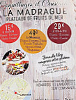 La Madrague menu