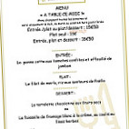 La Table Saint Thomas menu