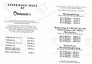 Restaurant Ox & Klee menu