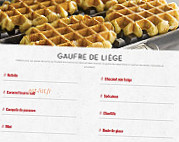 Waffle Factory menu