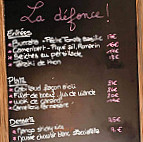 La Defonce menu