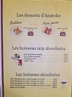 Tavla menu